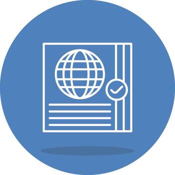 Passport Control Clean User Interface Object vector