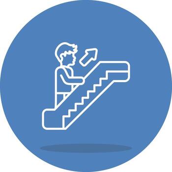 Escalator Compact User Interface Graphic vector