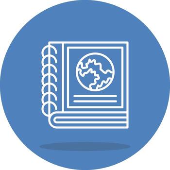 Guide Book Layered Flat Graphic Symbol vector