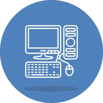 computadora simplificado gráfico diseño formar vector