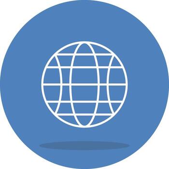 Globe Clear Minimal Graphic Sketch vector