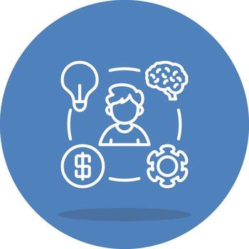 Business Model Custom UX Graphic Asset vector