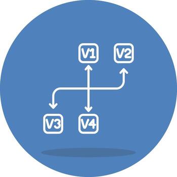 Version Control Optimized Mobile Graphic Layout vector