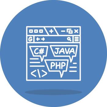 codificación idioma móvil Listo gráfico vector
