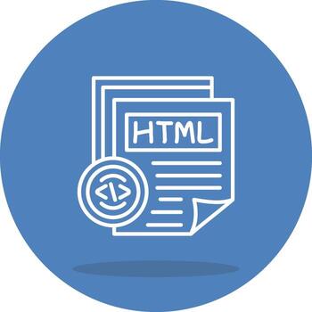 Html File High Impact Visual Symbol vector