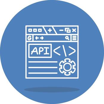 Api Customizable Flat Design vector