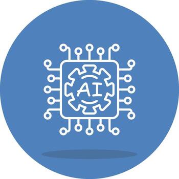 Artificial Intelligence Printable UI Design Graphic vector