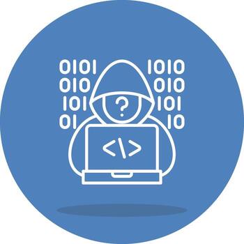 Hacker Dynamic Flat Illustration vector