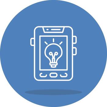 Smartphone Idea Consistent Flat Design Asset vector
