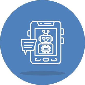 Chatbot Simplified Graphic Design Form vector