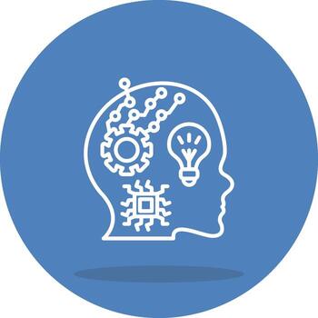 Machine Learning Simple Modern Layout vector