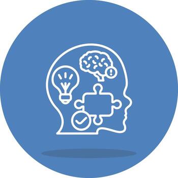 Problem Solving Custom Flat Design vector