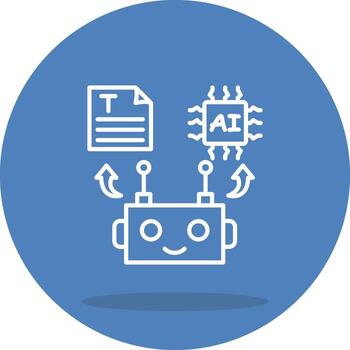 texto robot funcional ui diseño elemento vector