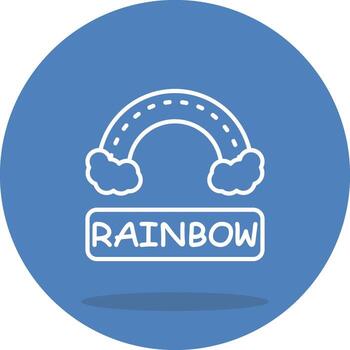 Rainbow Focused UI Graphic Element vector