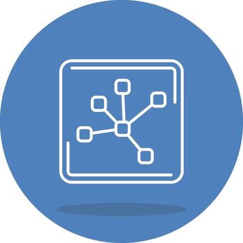 Network Hub Sharp Graphic Line Work vector