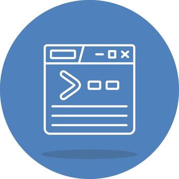 Terminal Window Application Interface Graphic Layout vector