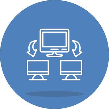 Computer Network Optimized Web Graphic Layout vector