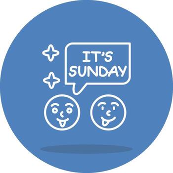 Sunday Graphic Interface Design Layout vector