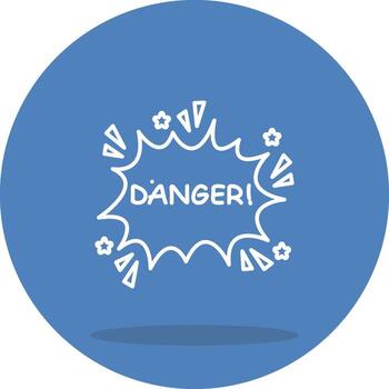 Danger Focused UI Graphic Element vector