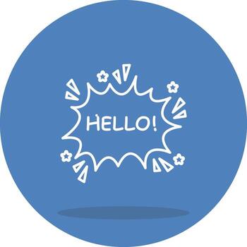 Hello Mobile App Graphic Asset vector