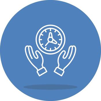 Timekeeping Custom Flat Design vector