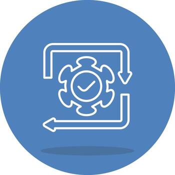 Agile Abstract Digital Art Symbol vector