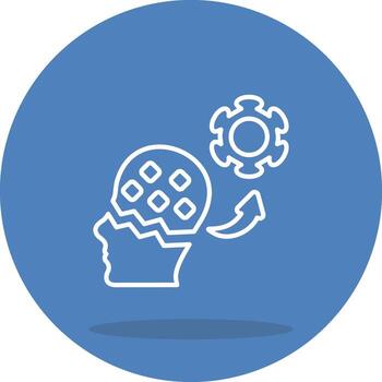 Machine Learning Brand Oriented Graphic Symbol vector