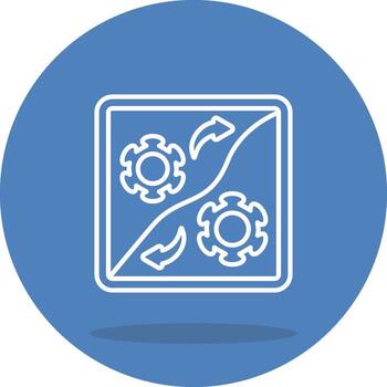 automatización agudo línea Arte dibujo vector