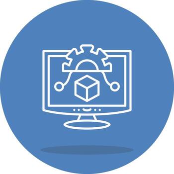 algoritmo dinámica plano ilustración vector