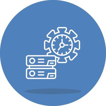 Database Management Versatile Flat Asset vector