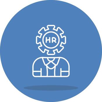 Hr Manager Sharp Graphic Line Work vector
