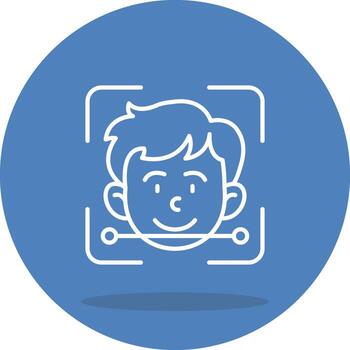 Face Scanner Advanced UI Graphic Element vector