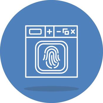 Biometrics Distinctive Visual Graphic Symbol vector