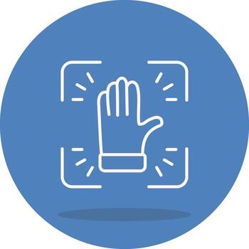 Fingerprint Scan Application Interface Graphic Layout vector