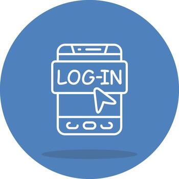 Log In Brand Oriented Graphic Symbol vector