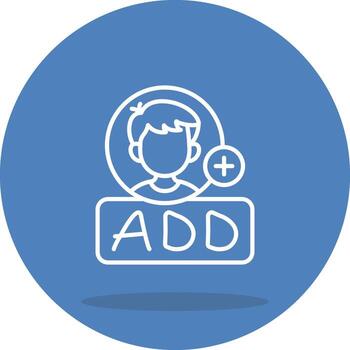 Add Friend Customizable Flat Design vector