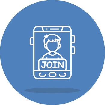 unirse interactivo plano diseño elemento vector