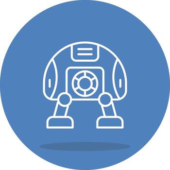 Robot Graphic Interface Design Layout vector