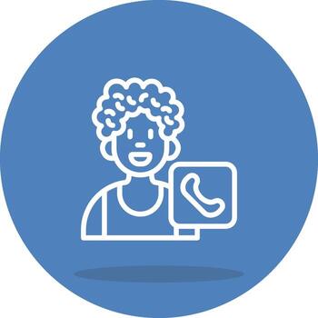 User Phone Simplified Graphic Design Form vector