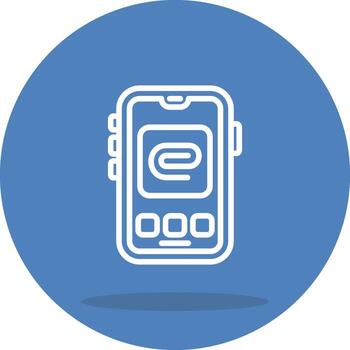 Mobile Attachment Clear Minimal Graphic Sketch vector