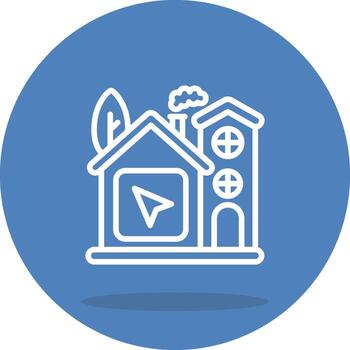 Home Navigation Arrow Functional UI Design Element vector