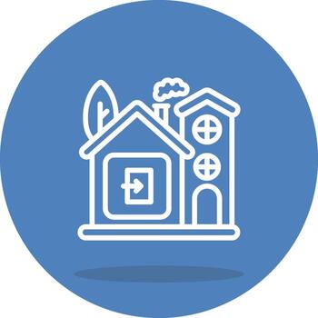 hogar salida equilibrado diseño gráfico forma vector