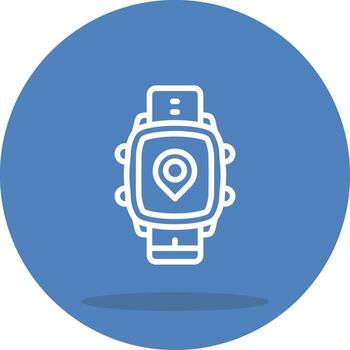 Smart Watch Location Application Interface Graphic Layout vector