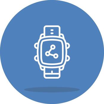 Smart Watch Share Interactive Web Design Asset vector