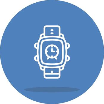 Smart Watch Clock Digital Interface Graphic Element vector