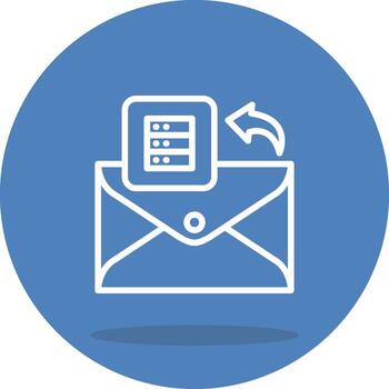 correo electrónico base de datos geométrico ui símbolo vector