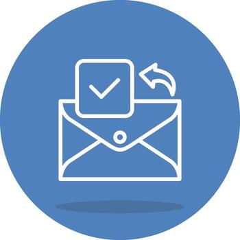 correo electrónico garrapata consistente plano diseño activo vector