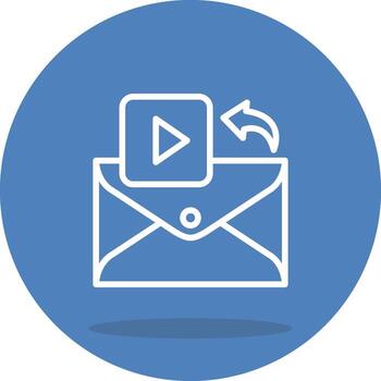 Email Play button Mobile App Graphic Asset vector