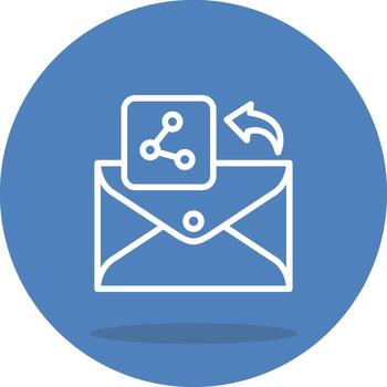 Email Share Functional UI Design Element vector