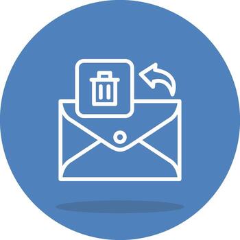 Email Garbage Mobile App Graphic Asset vector